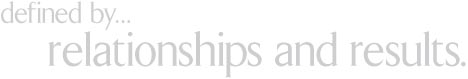 defined by ... relationships and results defined by ... relationships and results